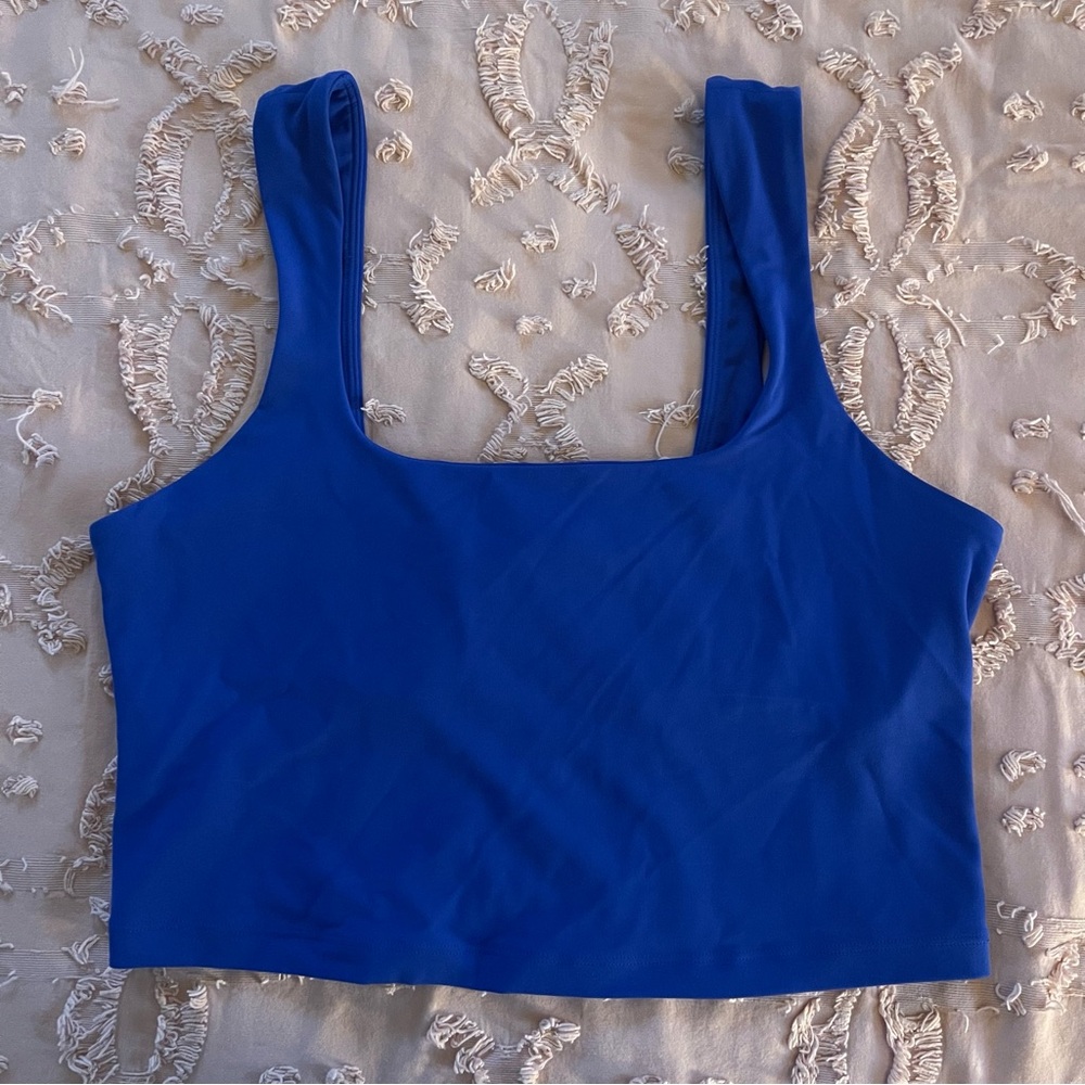 Athleta Transcend Square Neck Crop Sports Bra